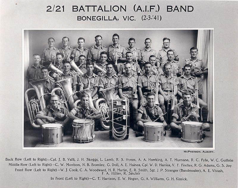 2/21 Battalion Band 1941