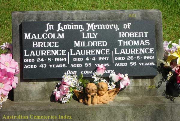 grave of tom and lily laurence